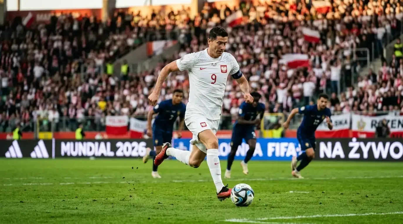 Kapitan reprezentacji Anglii prowadzi piłkę w meczu Mundialu 2026