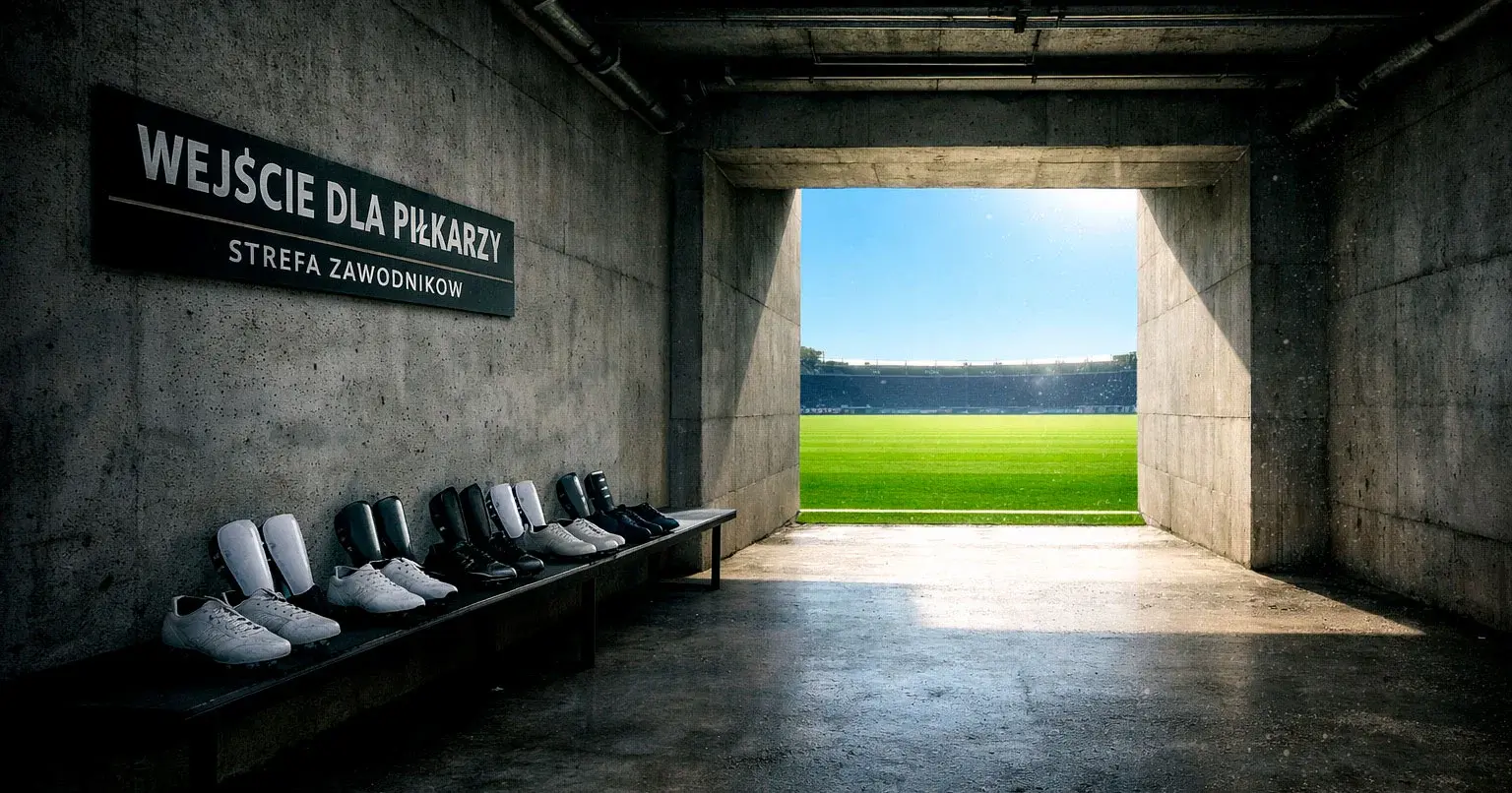 Reprezentacje na Mundialu 2026 — 48 drużyn z całego świata na tle stadionu piłkarskiego