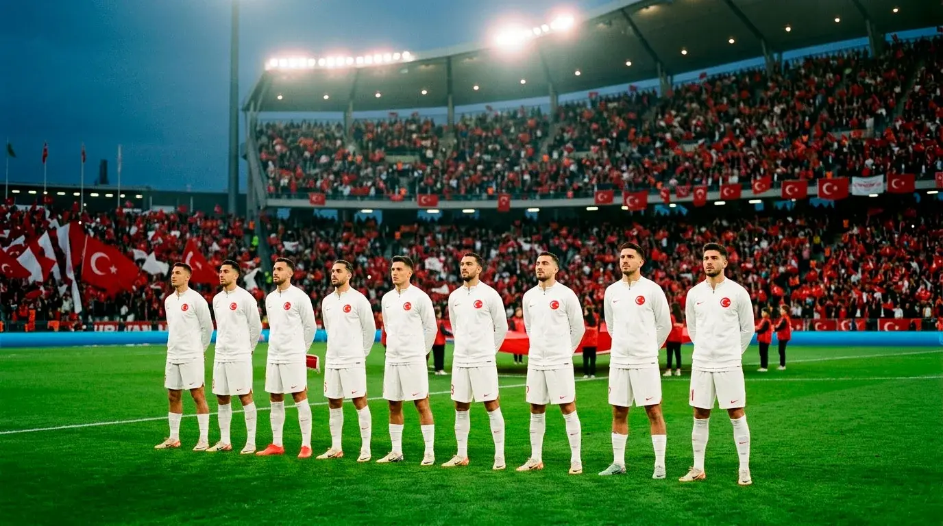 Turcja na Mundialu 2026 — druzyna turecka na boisku po powrocie na mundial