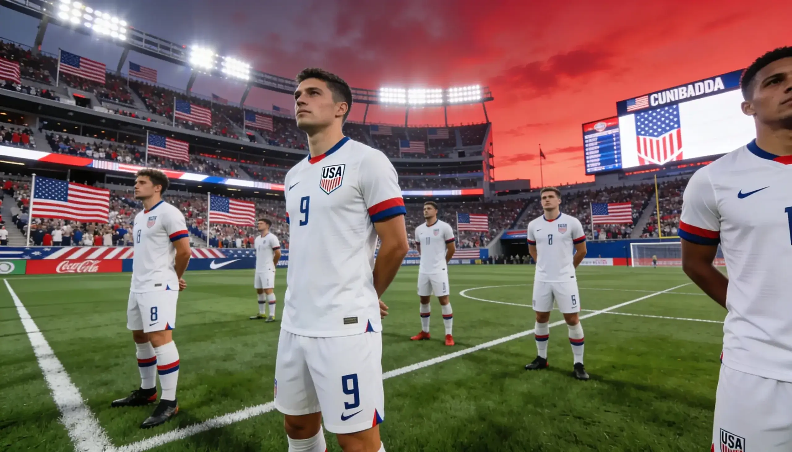 USA na Mundialu 2026 — reprezentacja Stanow Zjednoczonych na boisku jako gospodarze turnieju