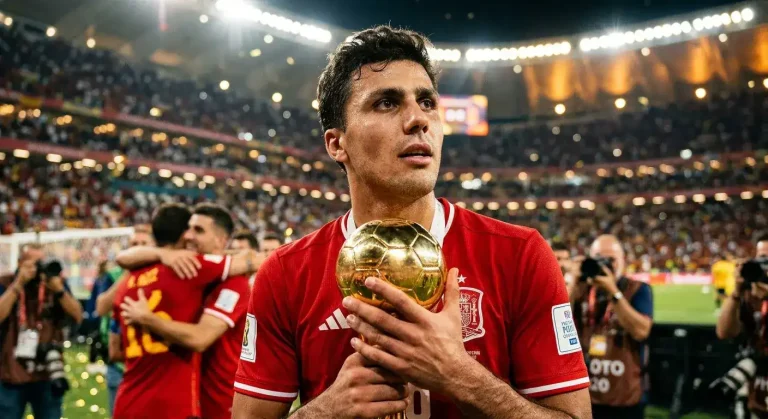 Złota Piłka Mundialu 2026 — Rodri wygrał z kursu ~11,0, rynek się mylił